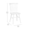 Flash Furniture White Commercial Wooden Spindle Back Chairs, PK 2 ZH-8101WR-WH-2-GG - alternate 6